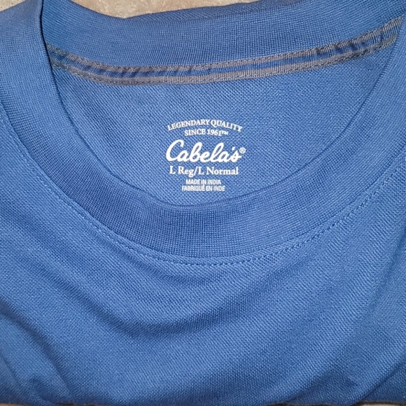 Crazy Dog Distressed T-Shirt Large & Cabelas T-Shirt Large. 2 T- Shirts Bundle - Picture 11 of 12